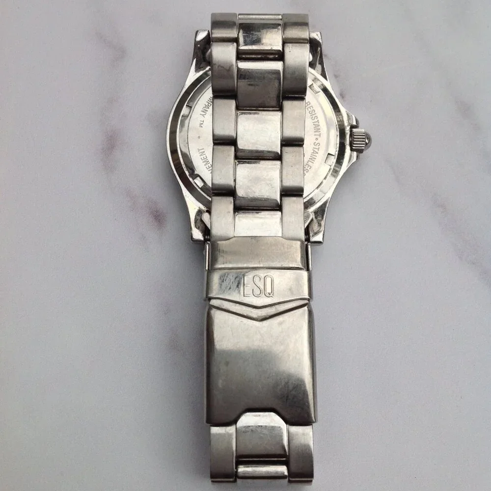 ESQ Movado Swiss Date Window Watch  E5063 Classic Styling